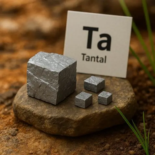 Reines Tantal aus der Natur – Grundlage für hochwertige kolloidale Lösungen Natürliches Tantal in der Erdkruste, Rohstoff für kolloidales Tantal