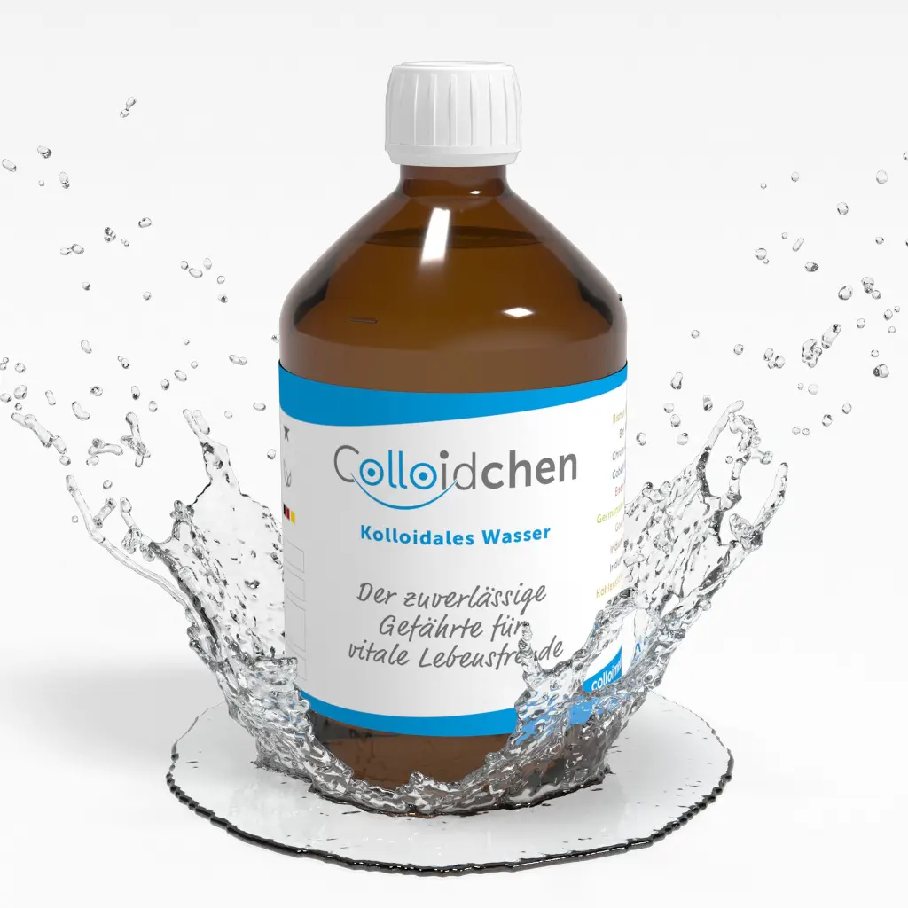 Colloimed - Braunglasflasche Colloidchen 250ml - BGF0500CK - Wasser.webp