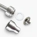 Colloimed - Osmose Wasserhahn mit Wirbler S316 - Zerlegter Edelstahlanschluss in Detail.webp