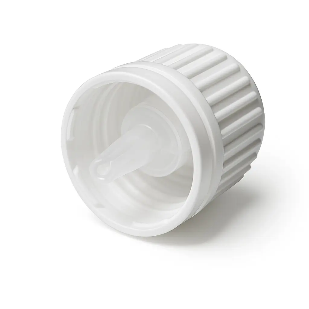 colloimed-schraubverschluss-din18-für-braunglasflaschen-weiß-mit-senkrechttropfer-zusammen.webp