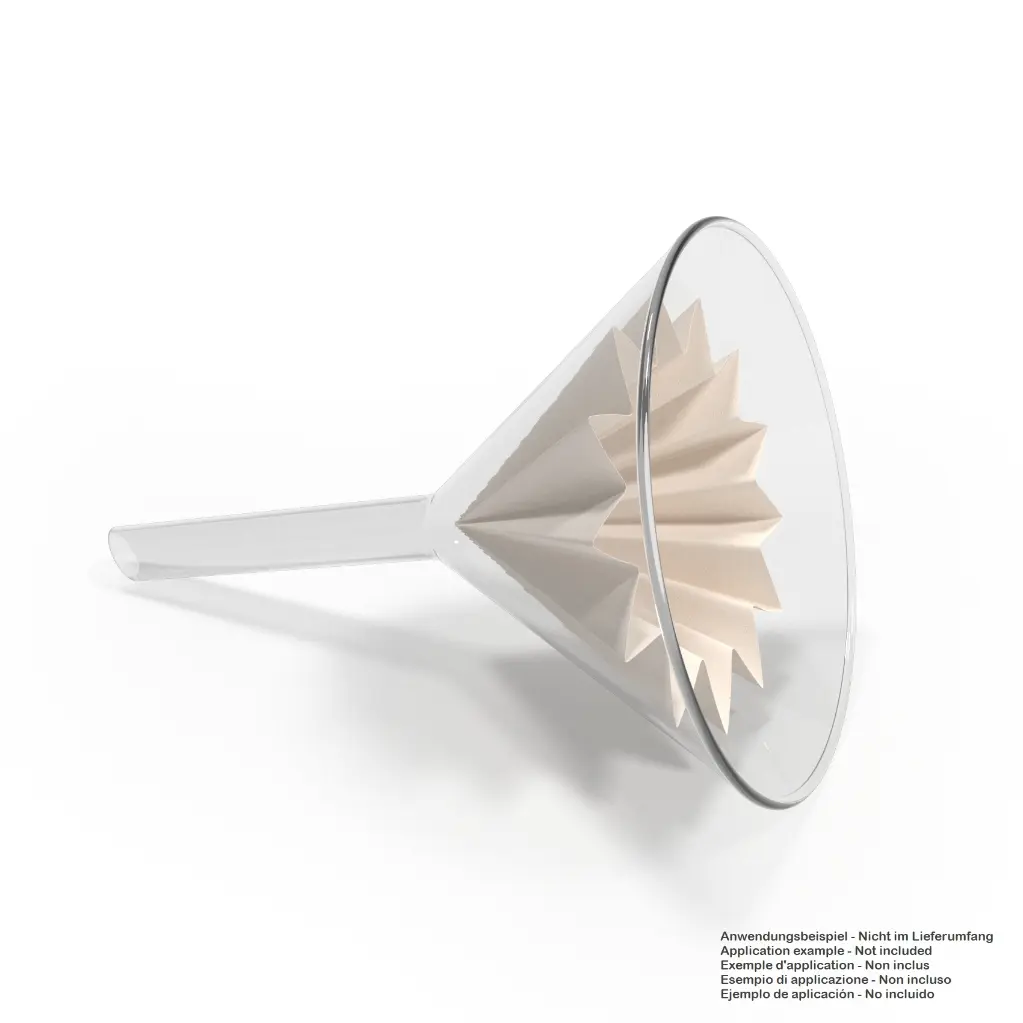 Colloimed Kolloidfilter 90 Natur - Anwendungsbeipiel mit Glastrichter.webp